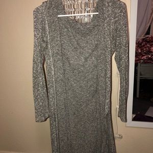 Long, hooded cardigan